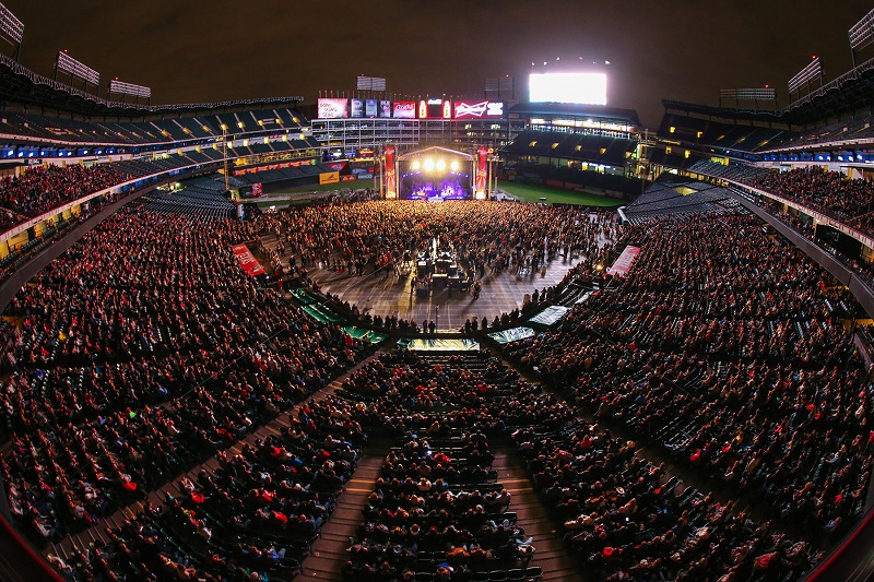 globe life field concert seating view