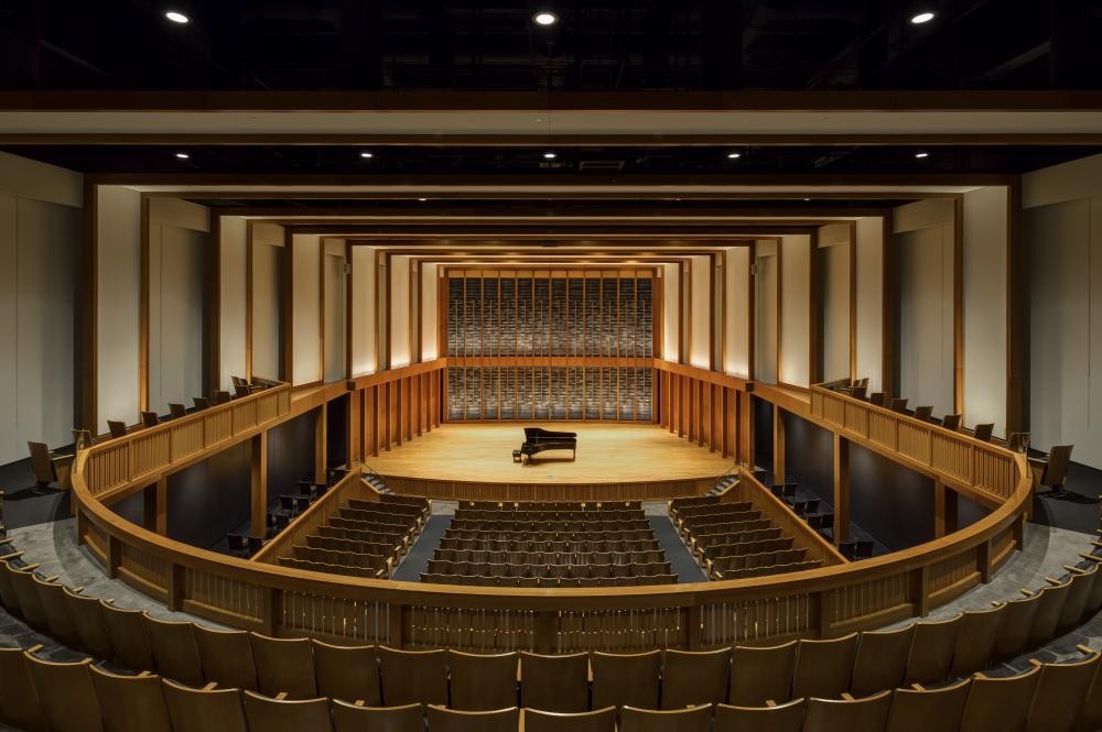 The 800-seat concert hall at the Jack H. Miller Center