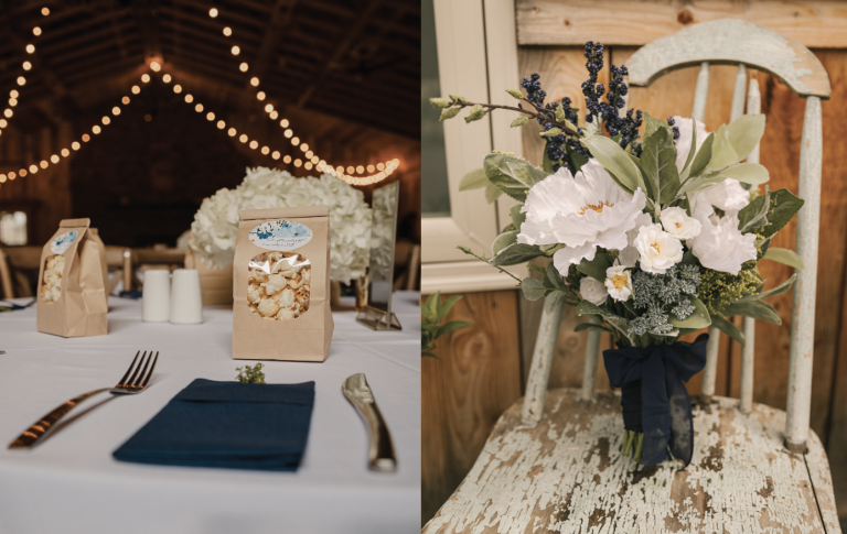 Image of Earth-Friendly Wedding Favors & Faux Flower Wedding Bouquet
