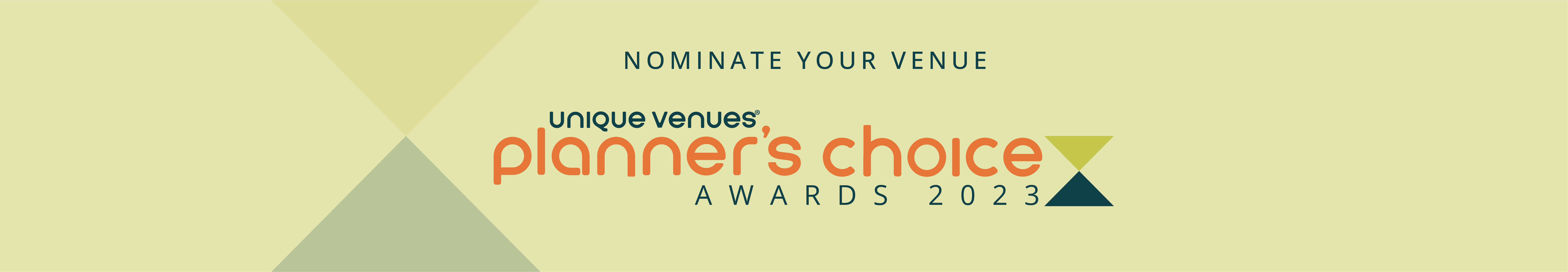 Nominate your venue - planner's choice banner