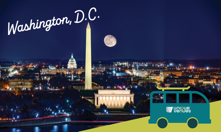 Image of Washington DC at night time